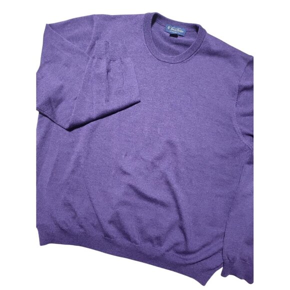 Brooks Brothers Men's Merino Wool Blend Sweater Plum‎ Size XL - Picture 1 of 6
